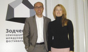 Андреас Данлер и Яна Мазуренко на выставке «Зодчество» в Москве