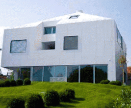 Для облицовки стен и кровли частной виллы найдено необычное решение