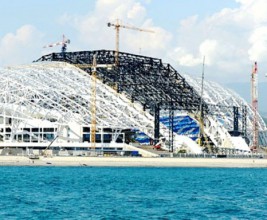 Крыша стадиона в Олимпийском парке весит 4200 тонн!