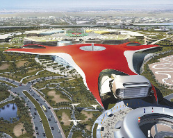 Ferrari World Abu Dhabi – самая большая металлическая крыша в мире