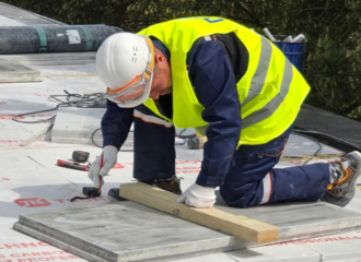 Реконструкция плоской кровли с использованием инновационной системы ТН-КРОВЛЯ Солид Проф и плит Ц-XPS