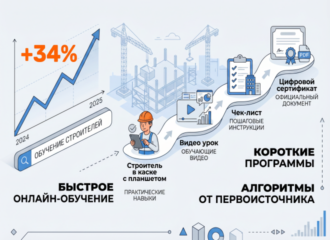 Спрос на повышение квалификации среди специалистов строительной отрасли вырос на треть
